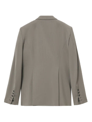 RICK OWENS Single-Breasted Virgin Wool Blazer