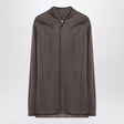 RICK OWENS Cotton Shirt with Classic Collar and Hidden Buttoning - SS25