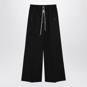 RICK OWENS Wide-Fit Trousers with Drawstring and Flap Pockets