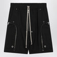 RICK OWENS Men's Mini Bauhaus Bela Elasticized Shorts