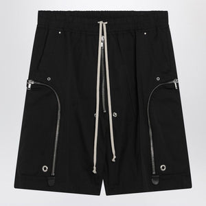 RICK OWENS Men's Mini Bauhaus Bela Elasticized Shorts