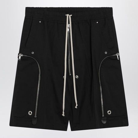 RICK OWENS Men's Mini Bauhaus Bela Elasticized Shorts