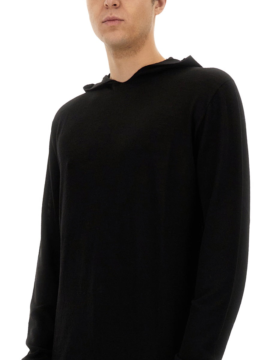 RICK OWENS Men's Wool Sweatshirt - SS25 Collection