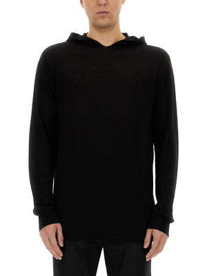 RICK OWENS Men's Wool Sweatshirt - SS25 Collection