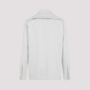 RICK OWENS Essential Cotton Outer Shirt for Men - SS25