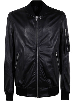 RICK OWENS Classic Flight Leather Jacket for Men