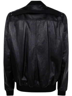 RICK OWENS Classic Flight Leather Jacket for Men