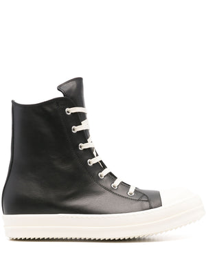 RICK OWENS Men's Leather High-Top Sneaker