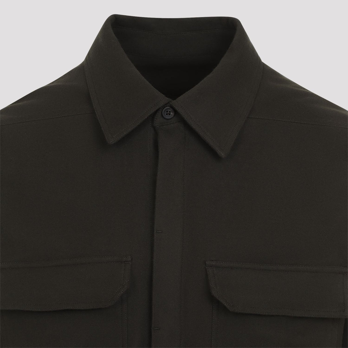 RICK OWENS Cotton Work Shirt for Men - Fall/Winter 2024