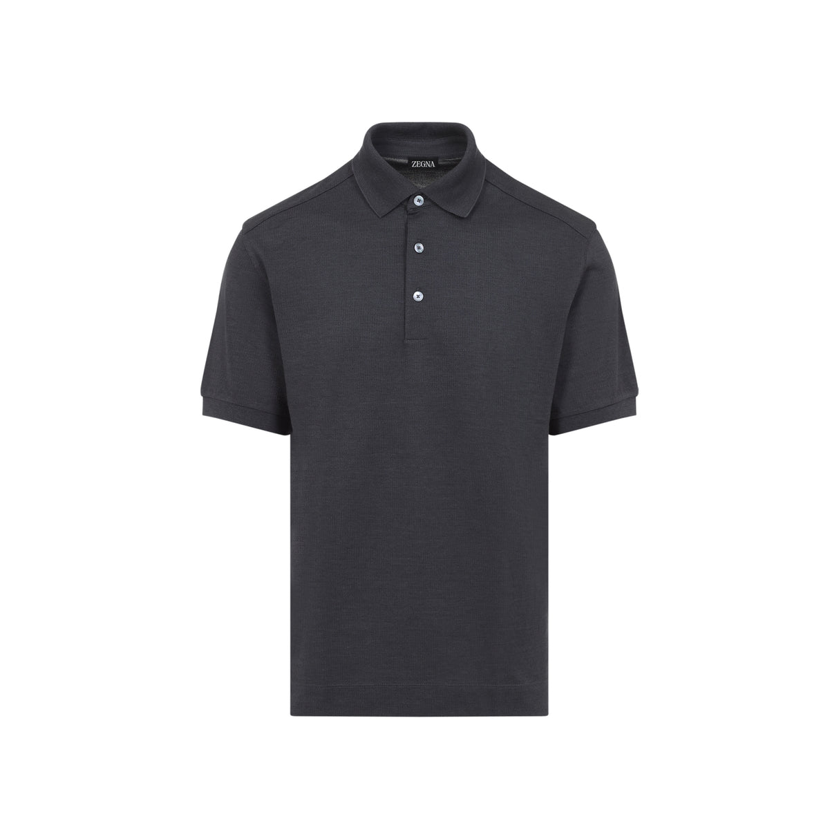 ZEGNA Cotton and Silk Polo for Men - SS25 Collection