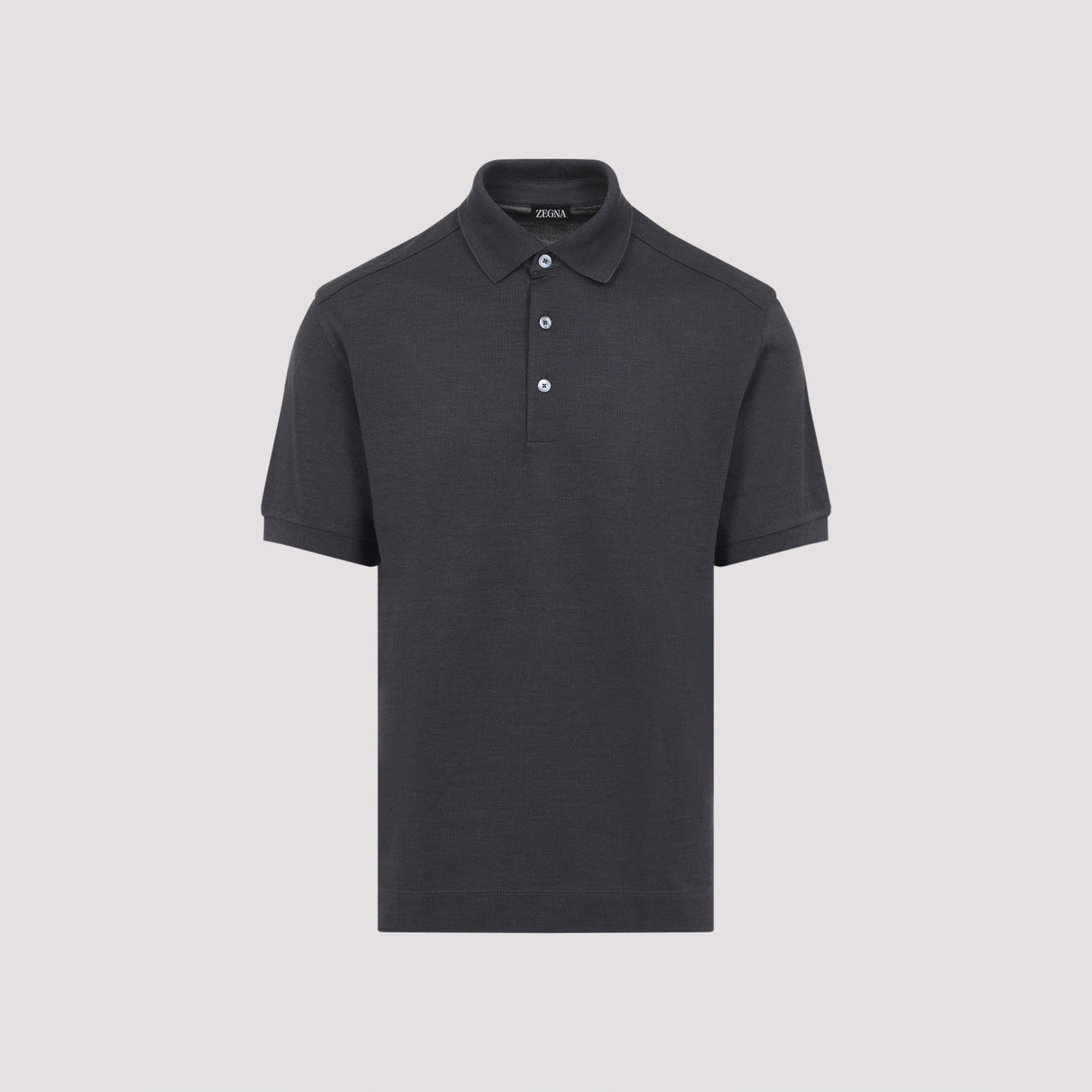 ZEGNA Cotton and Silk Polo for Men - SS25 Collection