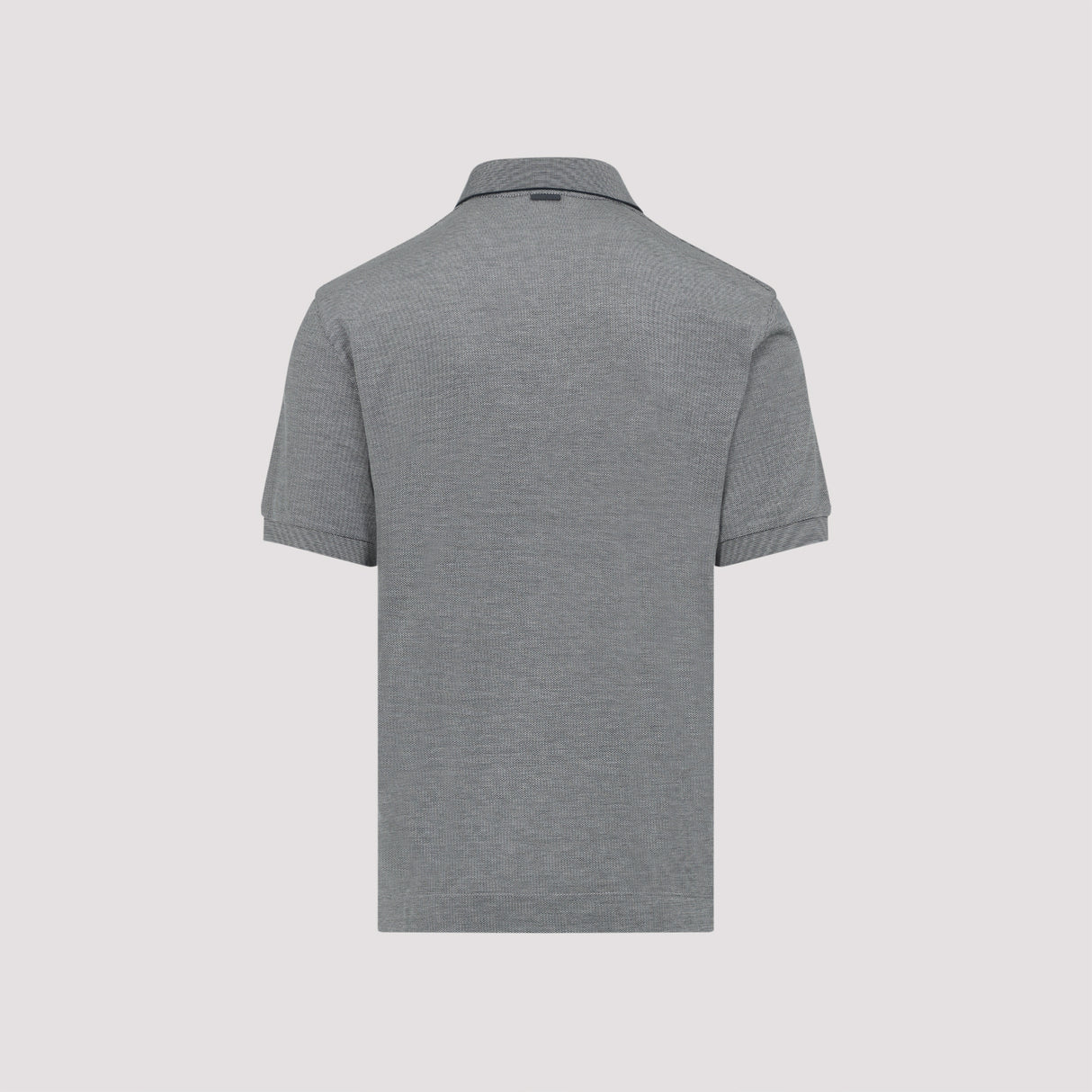 ZEGNA Cotton and Silk Polo for Men - SS25 Collection