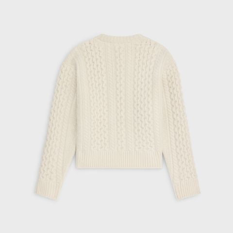 CELINE Wool Triomphe Cardigan for Women