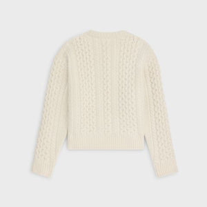 CELINE Wool Triomphe Cardigan for Women