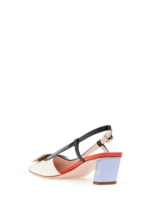 ROGER VIVIER Slingback Pumps with Iconic Buckle