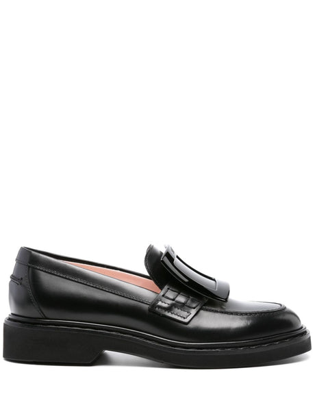 ROGER VIVIER Viv Rangers Mini Leather Loafers