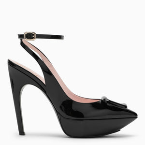 ROGER VIVIER Stylish and Elegant Patent Leather Slingback Pumps for Women