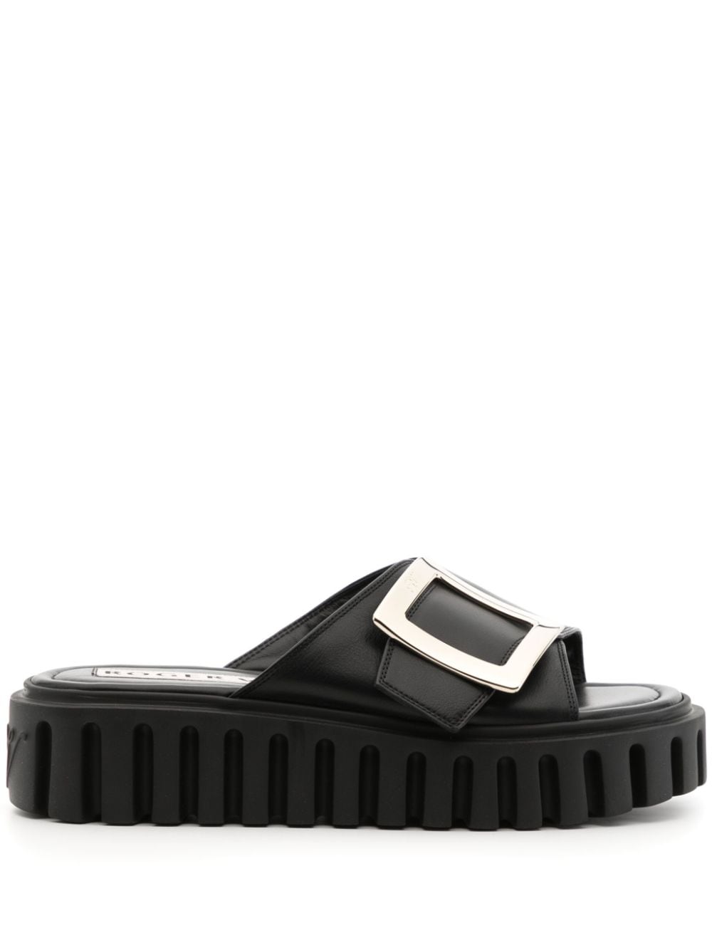 ROGER VIVIER Viv Go Chunky Rubber Sole Sandals