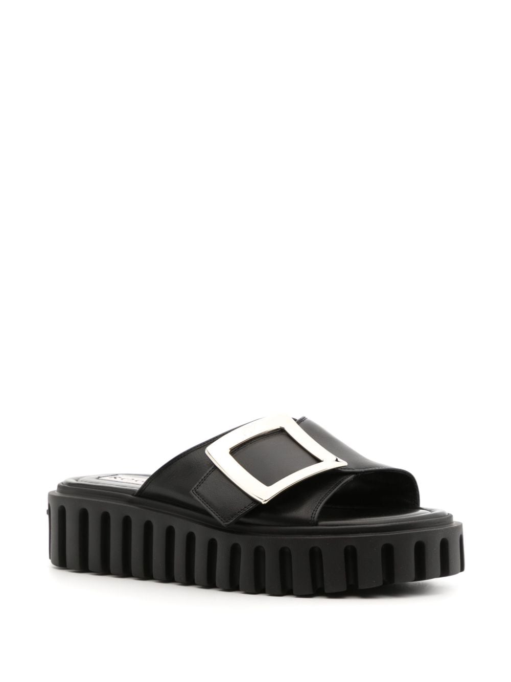 ROGER VIVIER Viv Go Chunky Rubber Sole Sandals