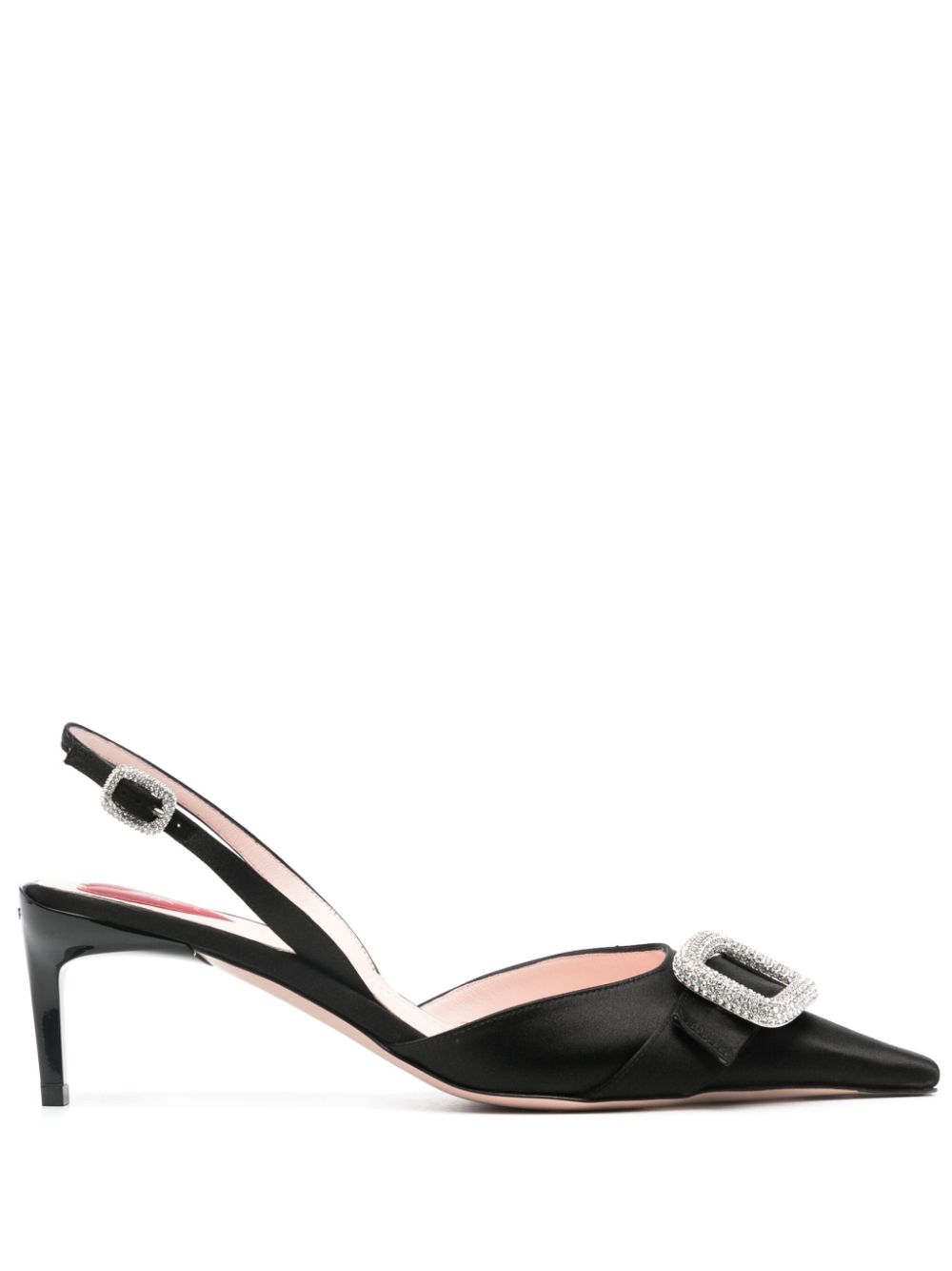 ROGER VIVIER D'Orsay Satin Slingback Pumps