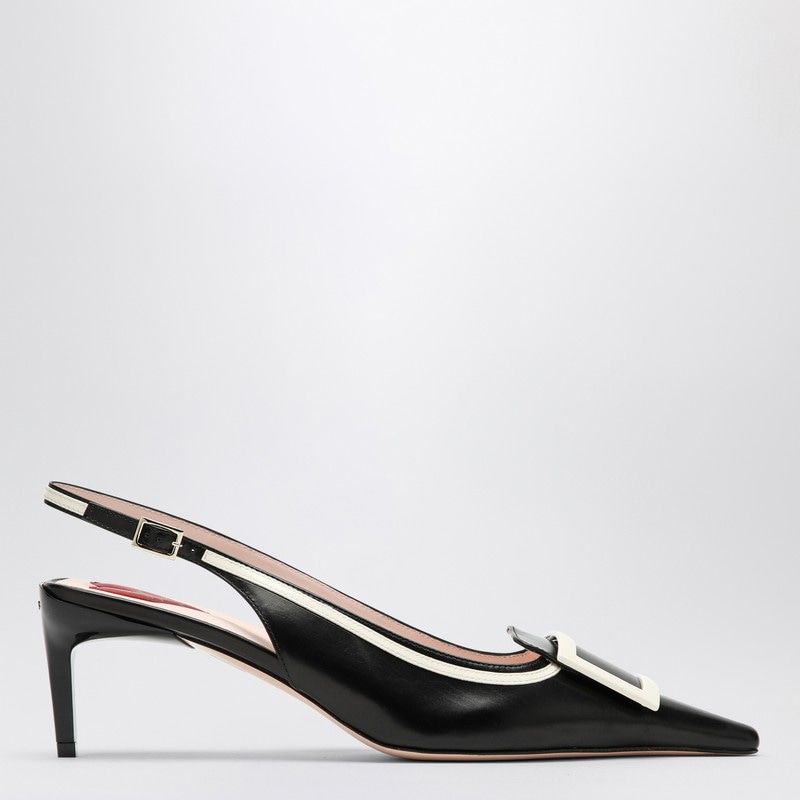 ROGER VIVIER Sleek Leather Slingback Pumps