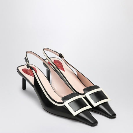 ROGER VIVIER Sleek Leather Slingback Pumps