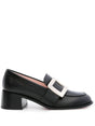 ROGER VIVIER Viv Rangers Leather Loafers - Slip-On Style with Block Heel