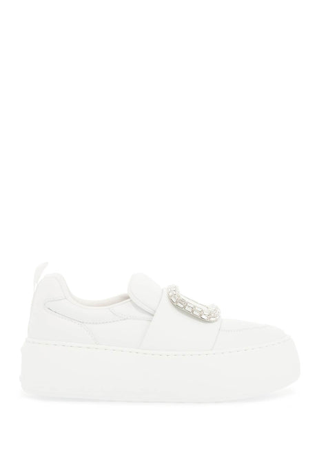 ROGER VIVIER Viv' Up Soft Nappa Slip-On Sneakers