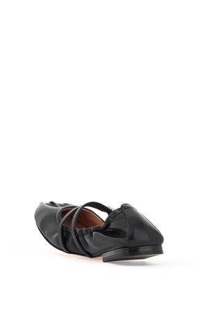 ROGER VIVIER Elegant Nappa Leather Ballet Flats with Crystal Accents