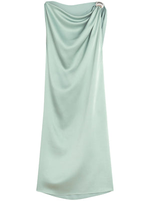 LANVIN Draped Mini Dress with Elegant Detailing