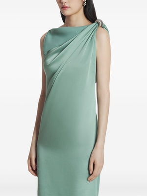 LANVIN Draped Mini Dress with Elegant Detailing