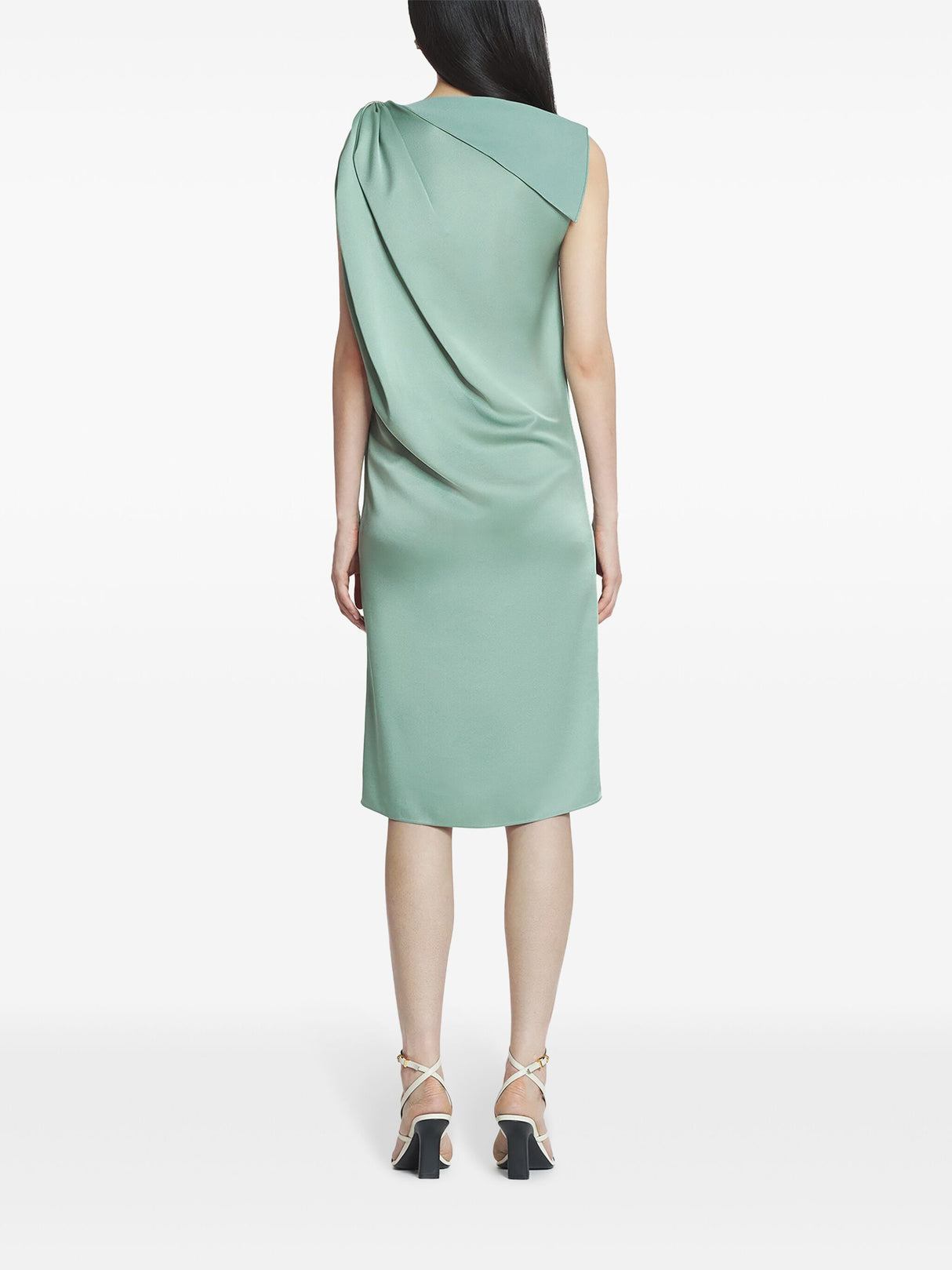 LANVIN Draped Mini Dress with Elegant Detailing