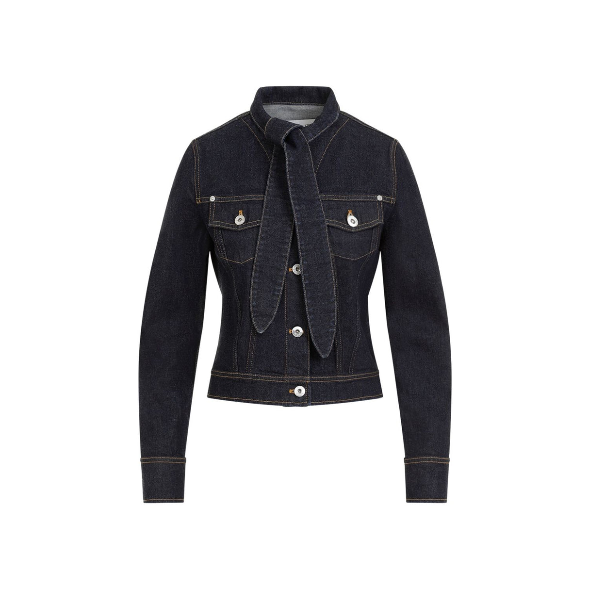 LANVIN Chic Jacket with Lavallière Collar for Women