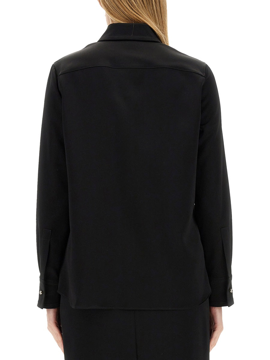 LANVIN Classic Fit Crepe of Chine Shirt - Size 38