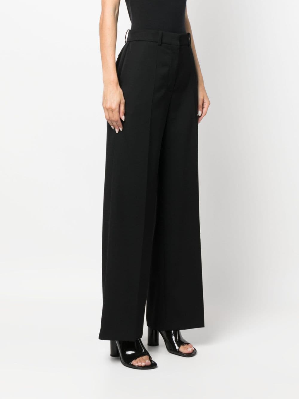 LANVIN High-Waist Wide Leg Tailored Trousers