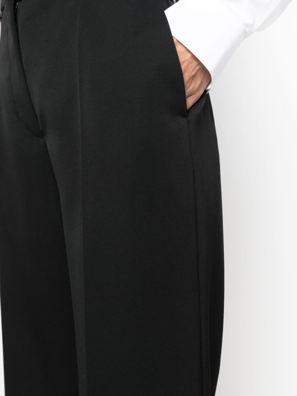 LANVIN High-Waist Wide Leg Tailored Trousers