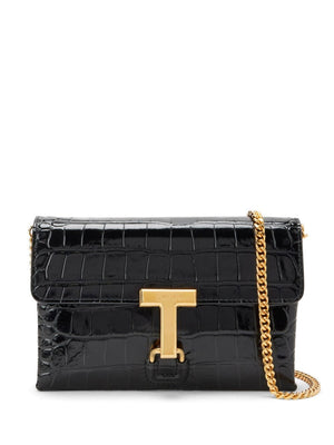 TOM FORD Mini Crocodile-Embossed Leather Crossbody Handbag