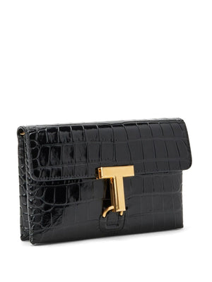 TOM FORD Mini Crocodile-Embossed Leather Crossbody Handbag