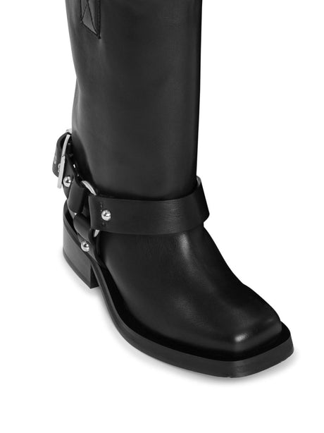 GANNI Women's Biker Tubular Mini Boots