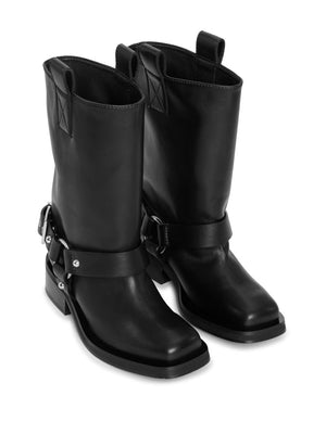 GANNI Women's Biker Tubular Mini Boots