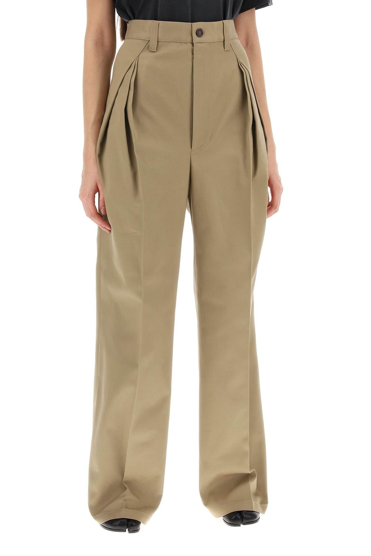 MAISON MARGIELA Triple Pleat Trousers - Size 40