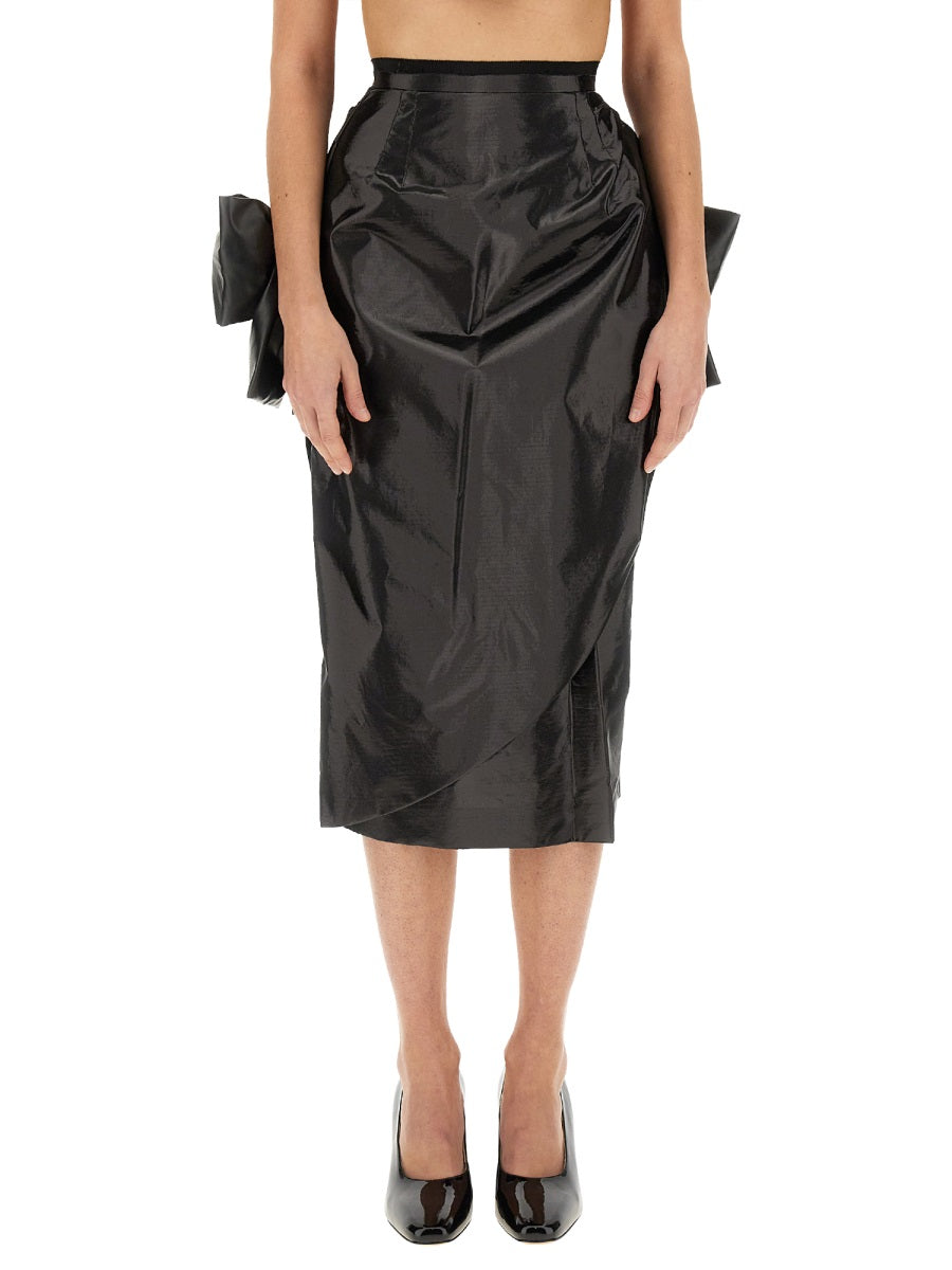 MAISON MARGIELA Slim Fit Skirt with Bow - Size 36