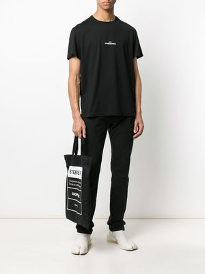 MAISON MARGIELA Upside-Down Logo Cotton Crew-Neck T-Shirt - SS24