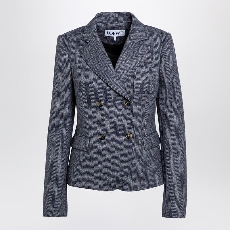 LOEWE Textured Wool Double-Breasted Jacket