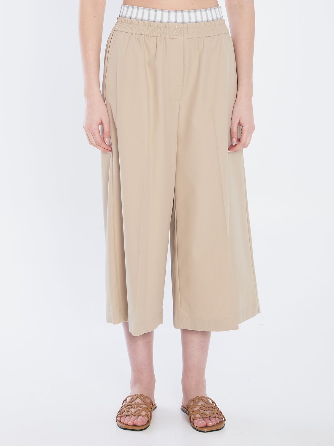 LOEWE Cropped Mid-Rise Trousers for Women