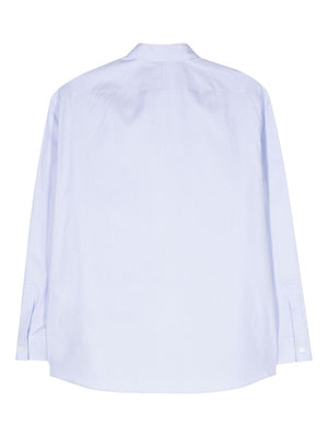 LOEWE Vertical Stripe Layered Design Classic Collar Shirt