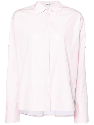 LOEWE Women's High-Low Hem Cotton Shirt