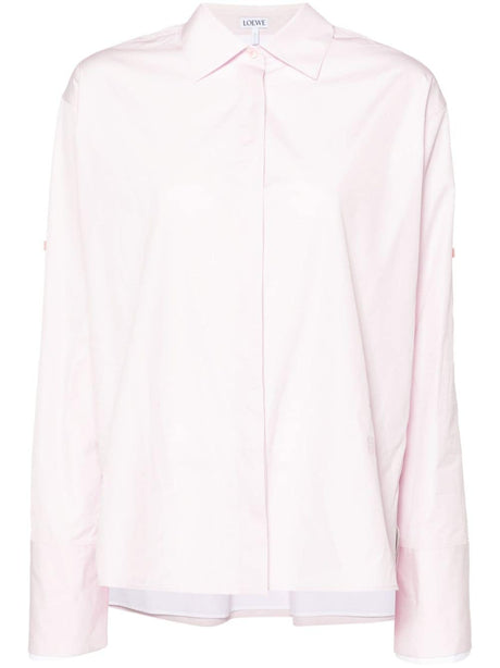 LOEWE Women's High-Low Hem Cotton Shirt