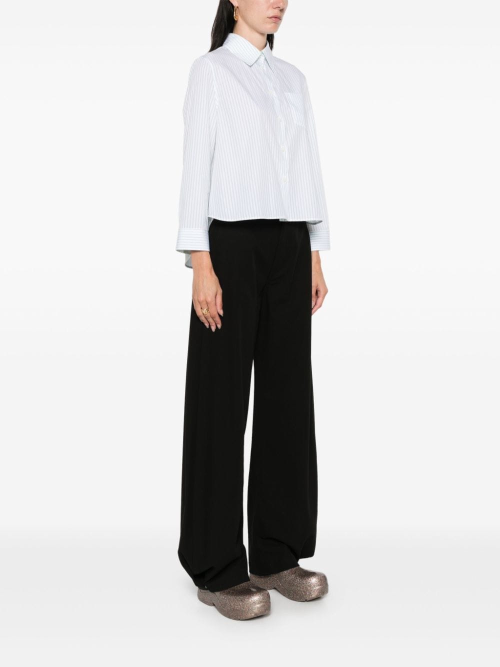 LOEWE Classic Cotton Shirt with Cut-Out Detail - Size Options Available