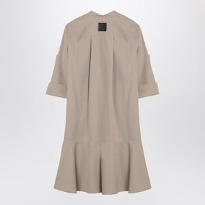 LOEWE Cotton Dress with Flared Skirt and Mandarin Collar